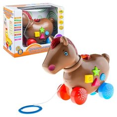 Каталка-сортер "Лошадка" в коробке S+S Toys