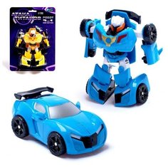 WOOW TOYS Робот «Автобот», трансформируется, цвет синий