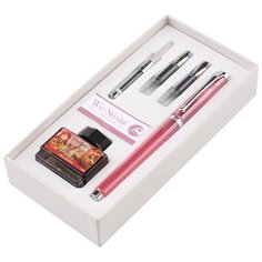 Набор Pierre Cardin We-Share - Pink, перьевая ручка M + 2 сменных пера + чернила + конвертер, шт PCW-001-5