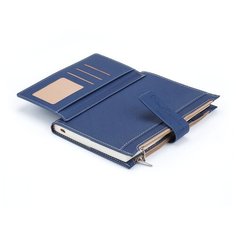 Записная книжка Pierre Cardin синяя в обложке, 21,5х15,5х3,5 см, шт PC190-F04-2
