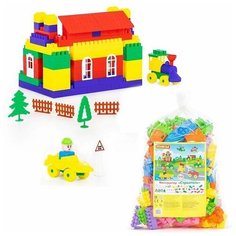 Конструктор Строитель, (348 элементов), в пакете (52568) Полесье