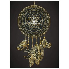 Алмазная мозаика "Ловец снов", 40х55 см Freya