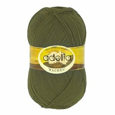 Пряжа ADELIA RACHEL 5 шт. в упак. цвет №15 серо-зеленый (RACHEL-№15 серо-зеленый)