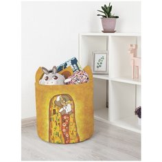 Корзина для игрушек JoyArty "Поцелуй котиков" 35x35 см