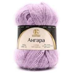 Пряжа Камтекс Ангара, 15 % шерсть, 35 % мохер, 50 % акрил, 100 г, 250 м, 5 шт., 058 сирень