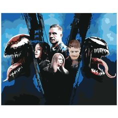 Картина по номерам "Веном: Постер", 40x50, см, Живопись по Номерам