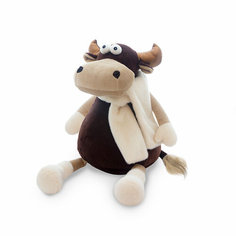 Мягкая игрушка Maxitoys Бык Семен в белом шарфе, 27 см