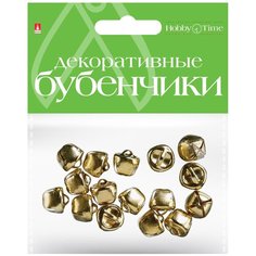 Набор декоративных элементов "Бубенчики №6", 12 мм, цвет: золото Альт