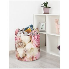 Корзина для игрушек JoyArty "Розовый букет" 35x35 см