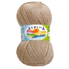 Пряжа ALPINA "KLEMENT" 80% альпака, 20% мериносовая шерсть 4 шт.х50г 300м №14 бежевый