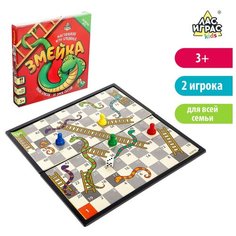 Настольная игра-бродилка Змейка, пластиковое поле Нет бренда