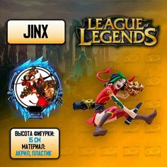 Детализированная фигурка из League of Legends / Лига Легенд - LOL - Jinx Anime Top