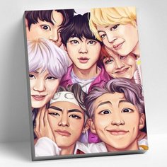 Картина по номерам 40 × 50 см «BtsAрт» 31 цвет Без бренда