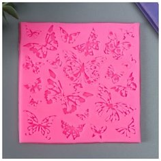 Молд силикон "Царство бабочек" 22 предмета 14,2х9,5х0,8 см Noname