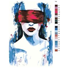Картина по номерам Т56 "Невидящее око", 60x90 см Brushes Paints