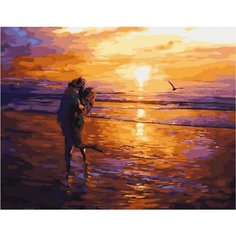 Картина по номерам Любовь на закате 40х50 см Hobby Home