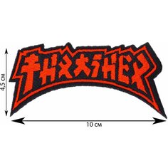 Нашивка, шеврон, патч (patch) Thrasher Godzilla, размер 10*4,5 см Rocknrolla
