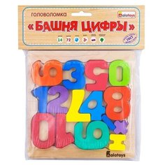 Развивающая игрушка сортер головоломка Башня цифры Alatoys деревянные цифры Нет бренда