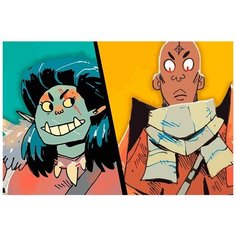 Картина по номерам на холсте настольная игра Dungeon mayhem - 6890 Г 60x40