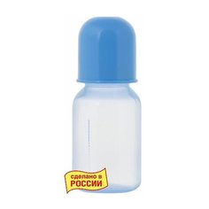 МД (11129) Бутылочка Цветная с сил/соск 125мл 0+ (Курносики)