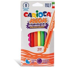 Фломастеры "Carioca" неоновые Neon 8 цв