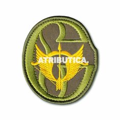 Нашивка ( Шеврон / Патч / Patch ) Тактическая ССО ( Силы Специальных Операций РФ ) Сенеж (Оливковый / Термопленка) Atributica