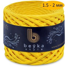 Пряжа Бейка Стиль трикотажная 1.5-2 мм, 100 г, 100 м, Жёлтый