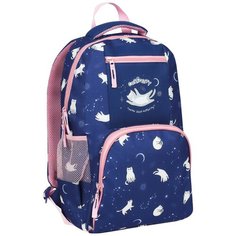 Рюкзак OfficeSpace "ArtSpace", School, Cat Curious, 44х31х16 см, 1 отделение, 4 кармана, уплотненная спинка (Uni_49233)