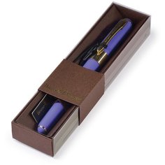 Ручка шариковая автоматическая BrunoVisconti, 0,5 мм, синяя, в футляре, Monaco (лиловый корпус), Арт. 20-0125/171