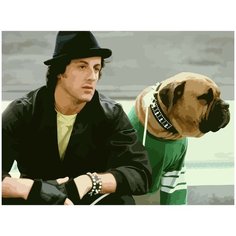 Картина по номерам на холсте спорт бокс рокки - 494