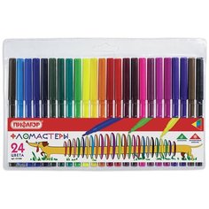 Пифагор Фломастеры пифагор веселая такса , 24 цвета, вентилируемый колпачок, 151399