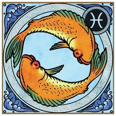 Алмазная мозаика Рыбы 30x30 см. Milato