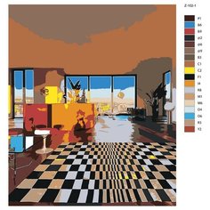 Картина по номерам Z-102 "Комната" 40x50 Brushes Paints