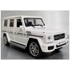 Машинка Mercedes-Benz G-Класс Гелендваген Гелик металлическая белая 1:32 Miniauto