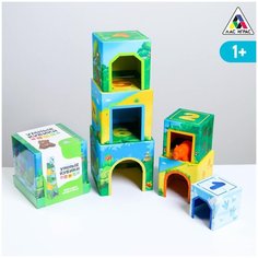 Детская настольная игра / Развивающая игра "Умные кубики. Изучаем животных", 1+ Ukid