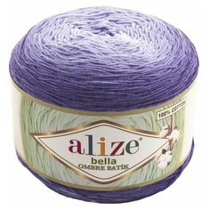 Пряжа Alize Bella ombre Batik 100%хлопок, 900м, 250г, 1шт