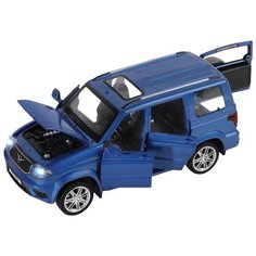 Инерционная металлическая машинка УАЗ Patriot, 1:26 АВТОПАНОРАМА