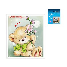 Алмазная мозаика 20*35см на подрамнике, частичное заполнение ИНТЭК