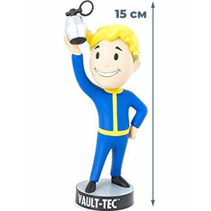 Фигурка Фоллаут Волт Бой с гранатой Fallout головотряс на подставке 15 см Star Friend