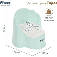 Детский горшок Pituso Topas Мятный