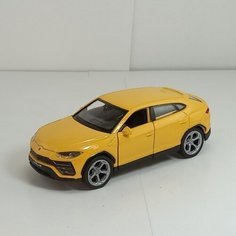 Металлическая машинка 1:34-1:39 LAMBORGHINI URUS, желтый 43775D Welly
