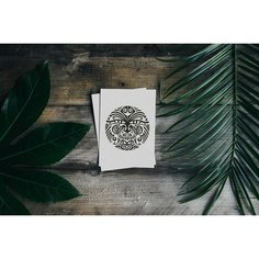 Трафарет Маска Маори / шаблон пластиковый многоразовый Нет бренда