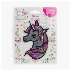 LUCKY бьюти дизайн Fashion Шайн Дизайн многоразовые стикеры для одежды Единорог Т19705 Lukky