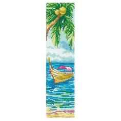 Набор для вышивания Сделай своими руками "Закладки. Гаваи", 5,5x22 см