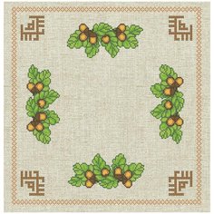 Набор для вышивки салфетки "Бер"(цена производителя) Каролинка 45х45см