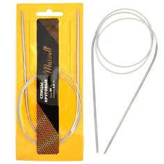 Спицы для вязания круговые Maxwell Gold, металл арт.80-30 3,0 мм /80 см