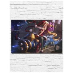 Картина по номерам на холсте игры league of legends, лига легенд, лол, новый год, рождество - 11463 Г 60x40