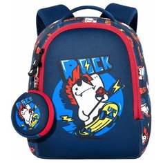 Рюкзак детский UEK.KIDS "Дракончик на скейтборде" / Рюкзак дошкольный маленький / Ранец детский легкий