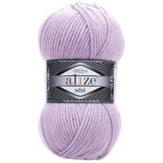 Пряжа Alize Superlana midi (Ализе Суперлана миди) - 2 шт Цвет: 505 пыльно-сиреневый, 75% акрил 25% шерсть, 100 г 170 м