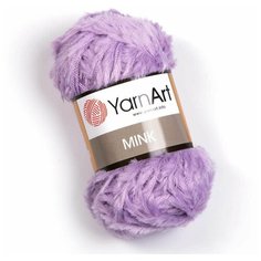 Пряжа YarnArt Mink (350), бледно-сиреневый, 5 шт. по 50 г